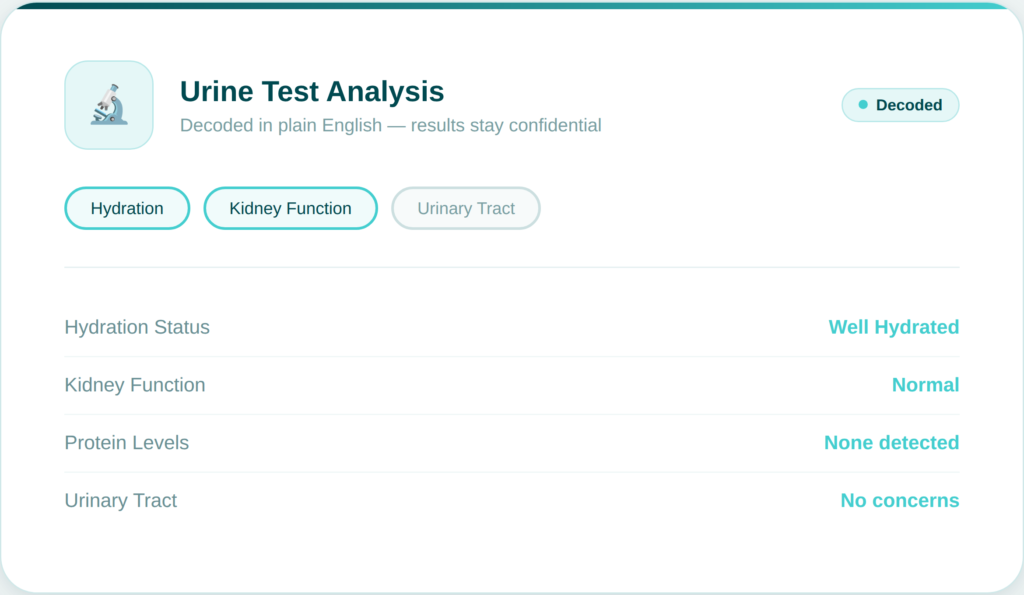 05 urine test