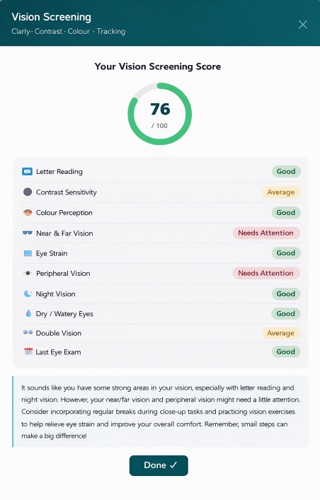 vision screening test